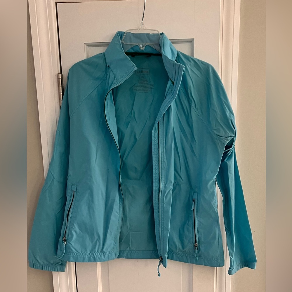 LL Bean rain jacket.